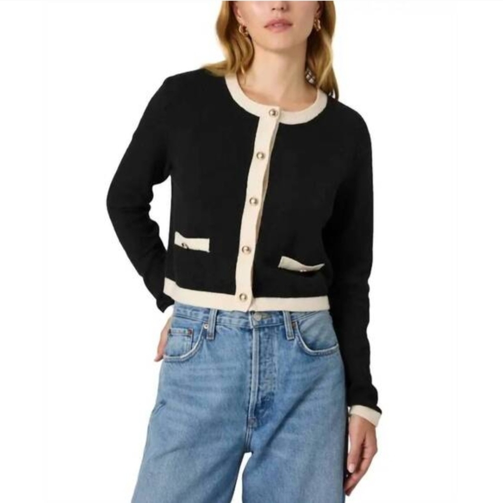 French Connection Cosy Contrast Cardigan